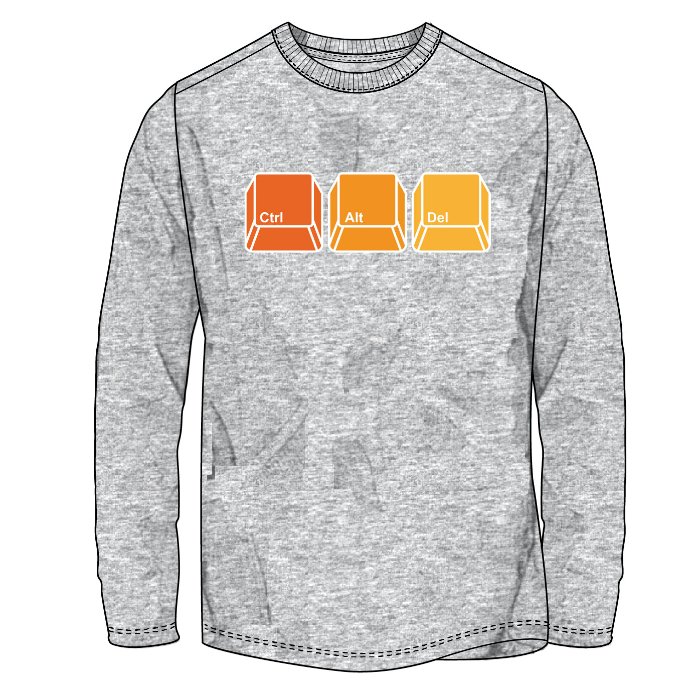 Ctrl+Alt+Del - Long Sleeved Tee